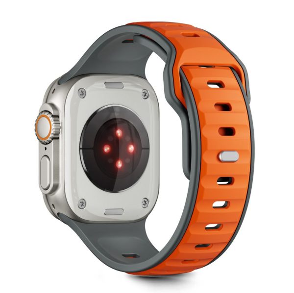 TECH-PROTECT ICONBAND LINE APPLE WATCH 44/45/46/49MM GREY/ORANGE - Image 4