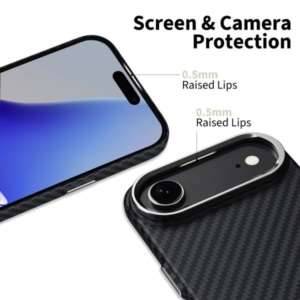 TECH-PROTECT ION CARBON MAGSAFE IPHONE 17 AIR BLACK/SILVER - Image 2