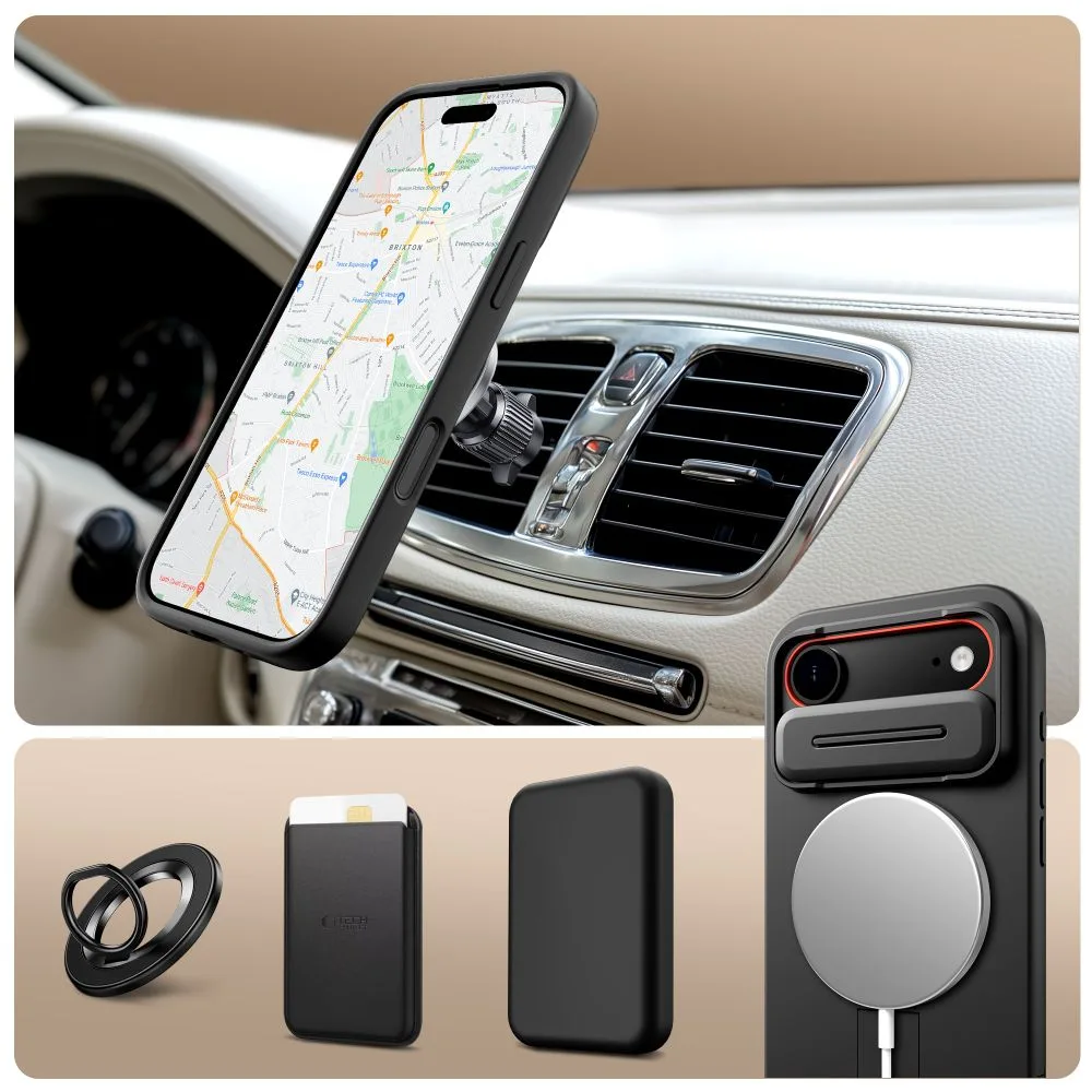 TECH-PROTECT KEVLAR AURA MAGSAFE IPHONE AIR BLACK - Image 3