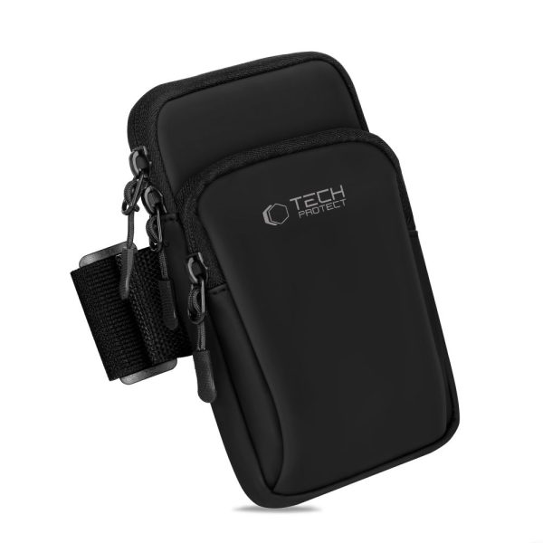 TECH-PROTECT M7 UNIVERSAL SPORT ARMBAND BLACK/BLACK - Image 4
