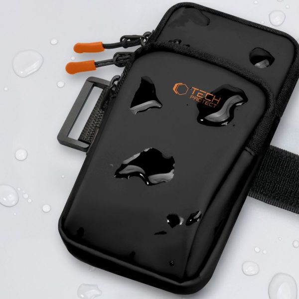 TECH-PROTECT M7 UNIVERSAL SPORT ARMBAND BLACK/ORANGE - Image 7