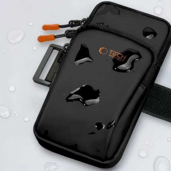 Θήκη Μπράτσου Tech-Protect M7 Universal Sport Armband Black/Orange - Image 7