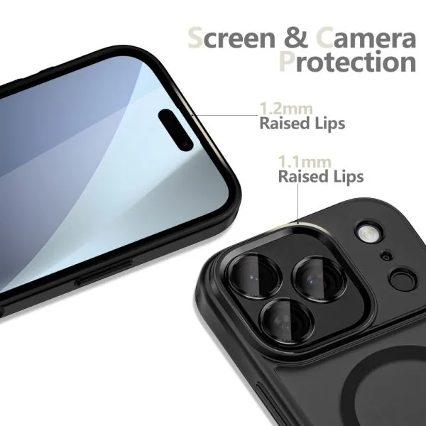 Θήκη iPhone 17 Pro Max Tech-Protect MagCam MagSafe Matte Black - Image 4