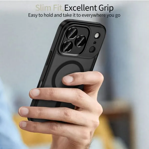 Θήκη iPhone 17 Pro Max Tech-Protect MagCam MagSafe Matte Black - Image 5