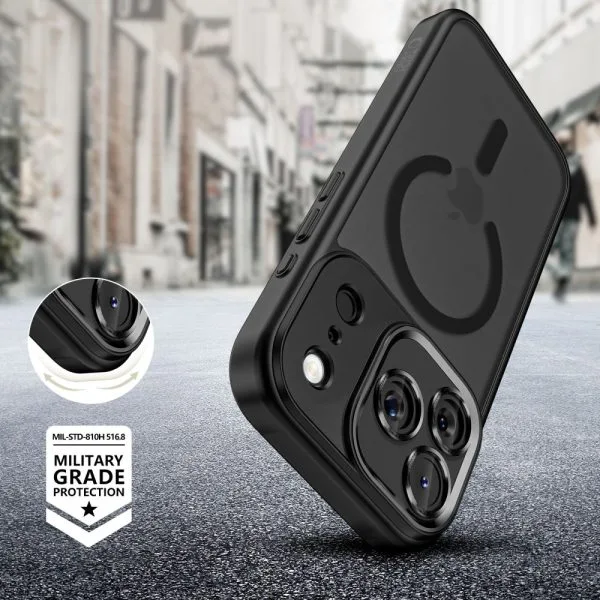 Θήκη iPhone 17 Pro Max Tech-Protect MagCam MagSafe Matte Black - Image 6