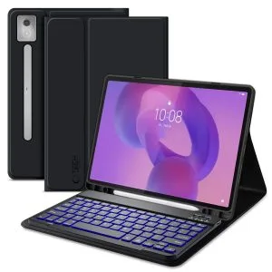 Μαύρη θήκη Tech-Protect SC Pen με ασύρματο πληκτρολόγιο Bluetooth και θέση για stylus για Lenovo Idea Tab Pro 12.7