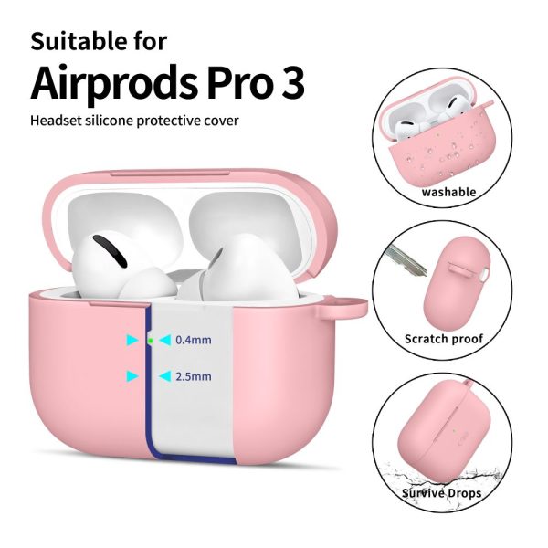 TECH-PROTECT SILICONE HOOK APPLE AIRPODS PRO 3 DUSTY PINK - Image 4