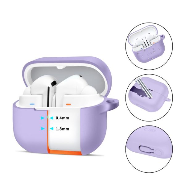TECH-PROTECT SILICONE HOOK SAMSUNG GALAXY BUDS 3/3 FE/3 PRO LAVENDER - Image 2