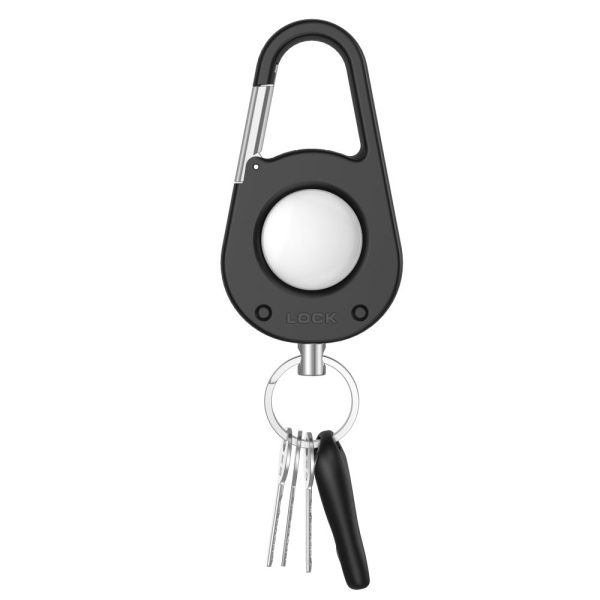 TECH-PROTECT SLIDELOCK CARABINER KEYCHAIN APPLE AIRTAG 1 / 2 BLACK - Image 3