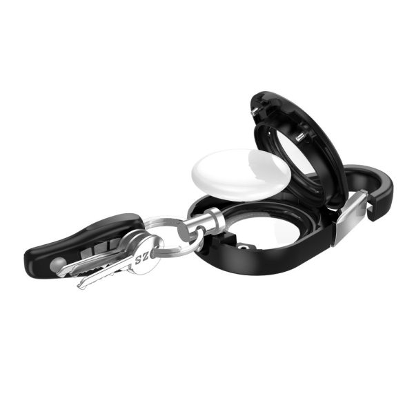 TECH-PROTECT SLIDELOCK CARABINER KEYCHAIN APPLE AIRTAG 1 / 2 BLACK - Image 5