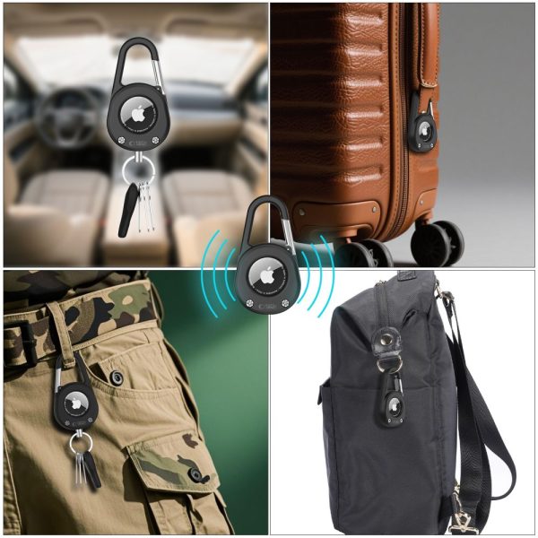 TECH-PROTECT SLIDELOCK CARABINER KEYCHAIN APPLE AIRTAG 1 / 2 BLACK - Image 8