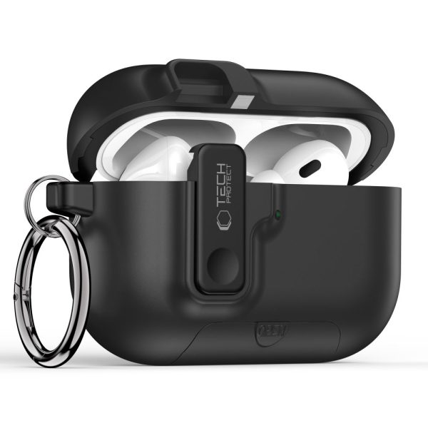 TECH-PROTECT SLIM HOOK APPLE AIRPODS PRO 3 BLACK - Image 2