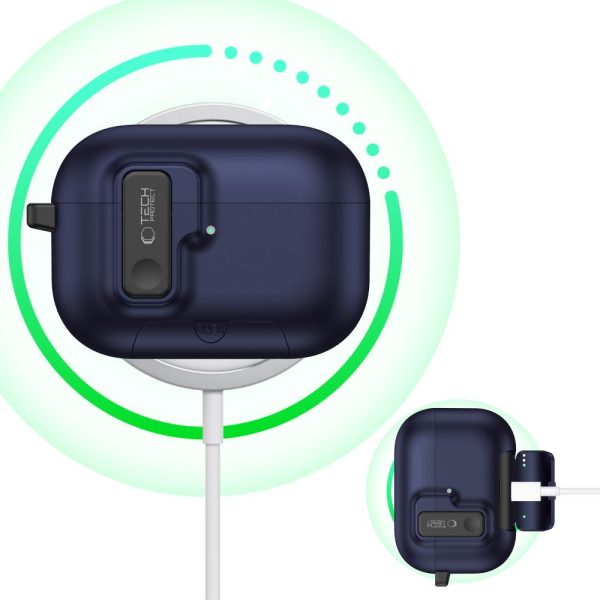 TECH-PROTECT SLIM HOOK APPLE AIRPODS PRO 3 NAVY BLUE - Image 6