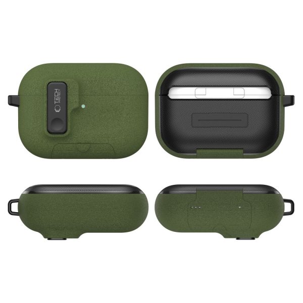 TECH-PROTECT SLIM HOOK APPLE AIRPODS PRO 3 OLIVE GREEN - Image 5
