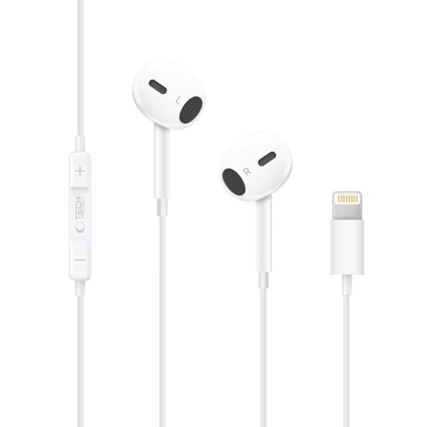TECH-PROTECT ULTRABOOST LIGHTNING EARPHONE CORE G2 WHITE - Image 2