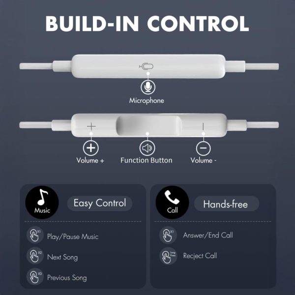 TECH-PROTECT ULTRABOOST LIGHTNING EARPHONE CORE G2 WHITE - Image 7