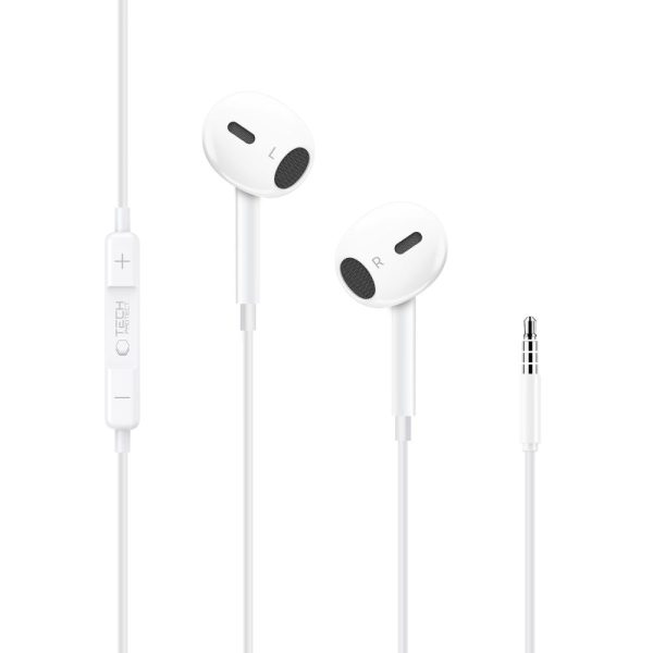 TECH-PROTECT ULTRABOOST MINI JACK EARPHONE CORE G2 WHITE - Image 2