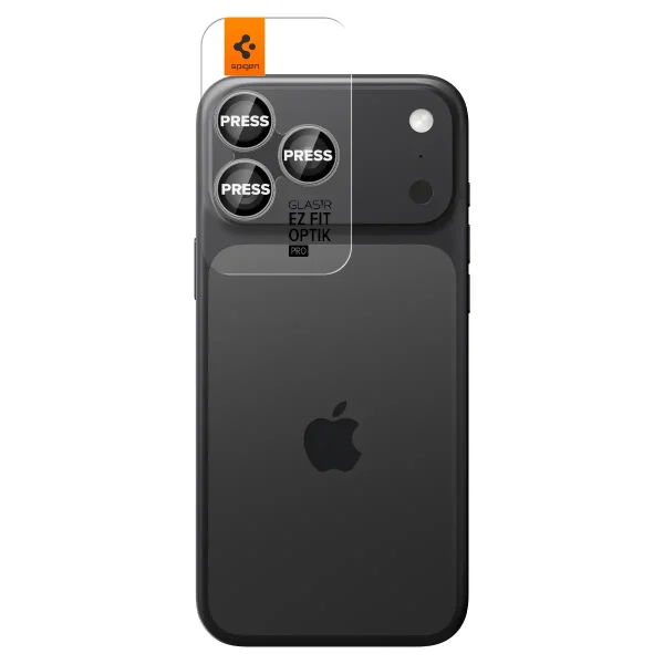 Spigen Glass tR EZ Fit Optik Pro 2 Pack gray-iPhone 17 Pro/17 Pro Max/16 Pro/16 Pro Max/15 Pro/15 Pro Max/14 Pro/14 Pro Max (AGL10125) - Image 13