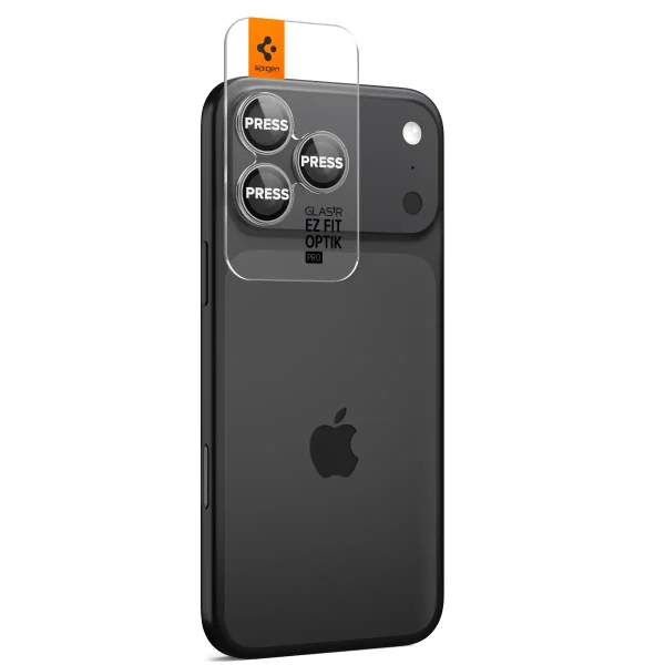 Spigen Glass tR EZ Fit Optik Pro 2 Pack gray-iPhone 17 Pro/17 Pro Max/16 Pro/16 Pro Max/15 Pro/15 Pro Max/14 Pro/14 Pro Max (AGL10125) - Image 9