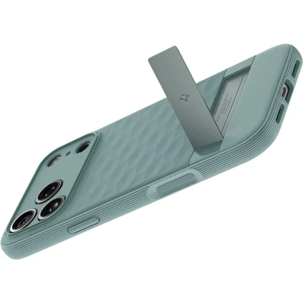 Θήκη iPhone 18 Pro / 17 Pro Spigen Parallax S MagFit MagSafe Kickstand Sage Green (ACS09965) - Image 10