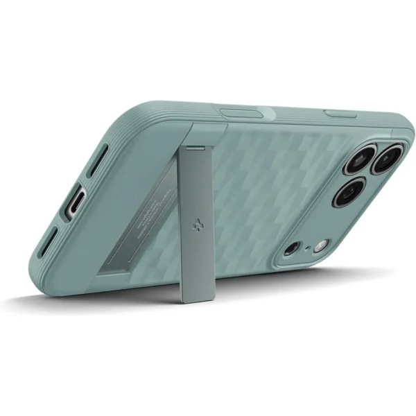 Θήκη iPhone 18 Pro / 17 Pro Spigen Parallax S MagFit MagSafe Kickstand Sage Green (ACS09965) - Image 11