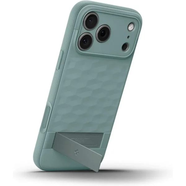 Θήκη iPhone 18 Pro / 17 Pro Spigen Parallax S MagFit MagSafe Kickstand Sage Green (ACS09965) - Image 12