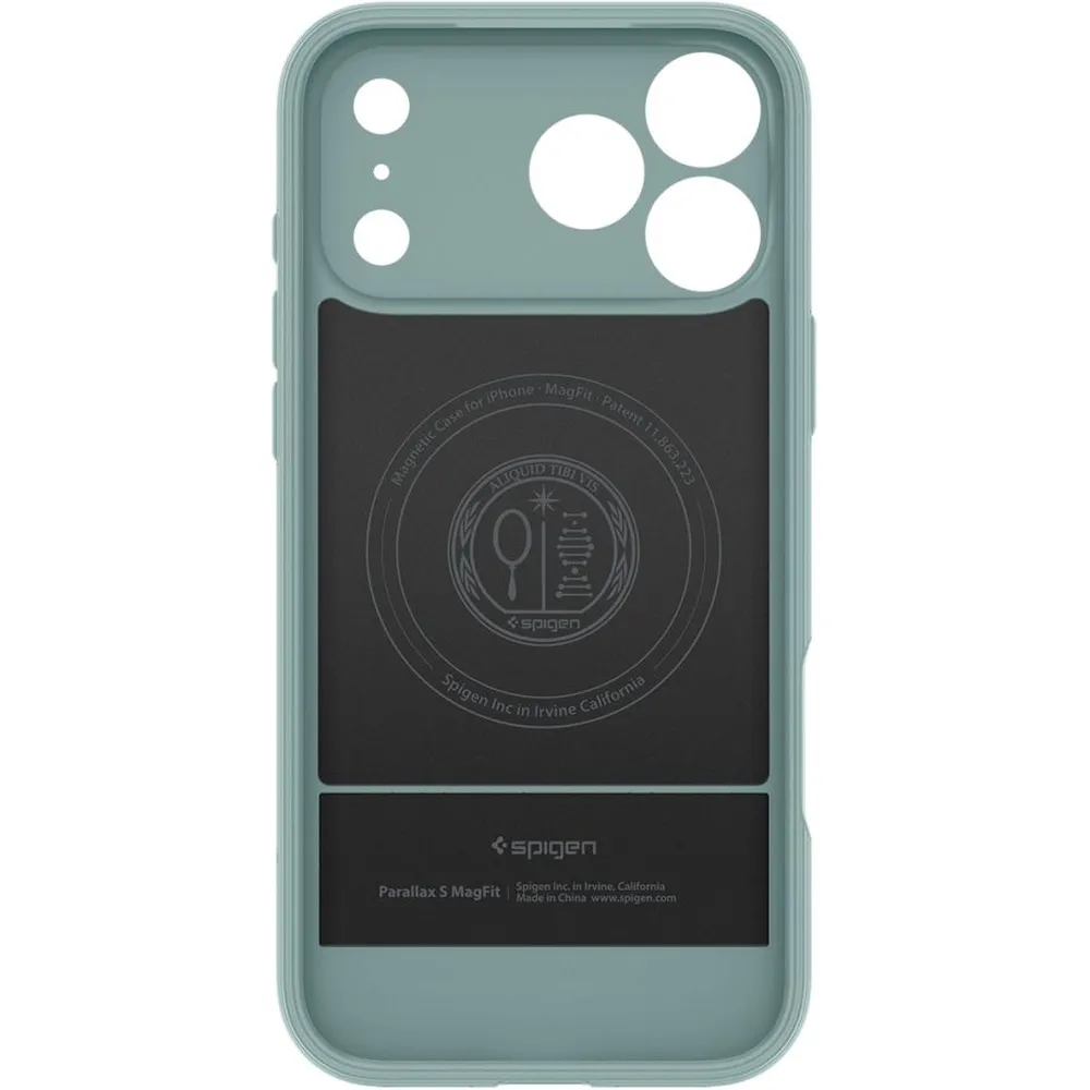 Θήκη iPhone 18 Pro / 17 Pro Spigen Parallax S MagFit MagSafe Kickstand Sage Green (ACS09965) - Image 3