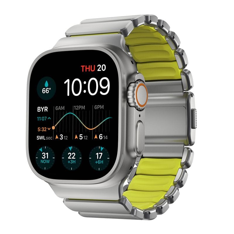 Nomad Spartan Band Natural Titanium Volt FKM AW 45/46/49mm