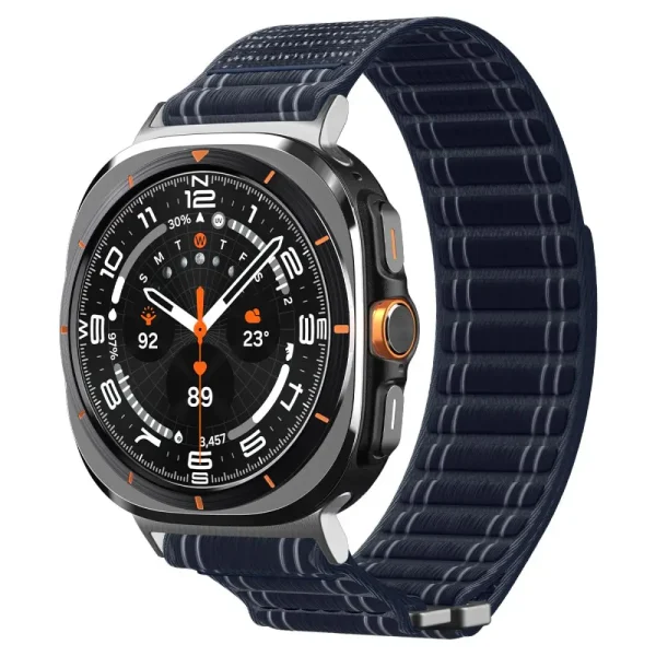 Spigen WBF0 Fabric Band Navy-Samsung Galaxy Watch Ultra 47mm (AMP10148) - Image 14