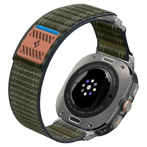 Spigen WBF0 Fabric Band Green-Samsung Galaxy Watch Ultra 47mm (AMP10147) - Image 4