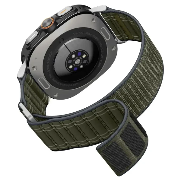 Spigen WBF0 Fabric Band Green-Samsung Galaxy Watch Ultra 47mm (AMP10147) - Image 3