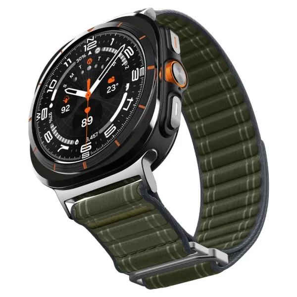 Spigen WBF0 Fabric Band Green-Samsung Galaxy Watch Ultra 47mm (AMP10147) - Image 11