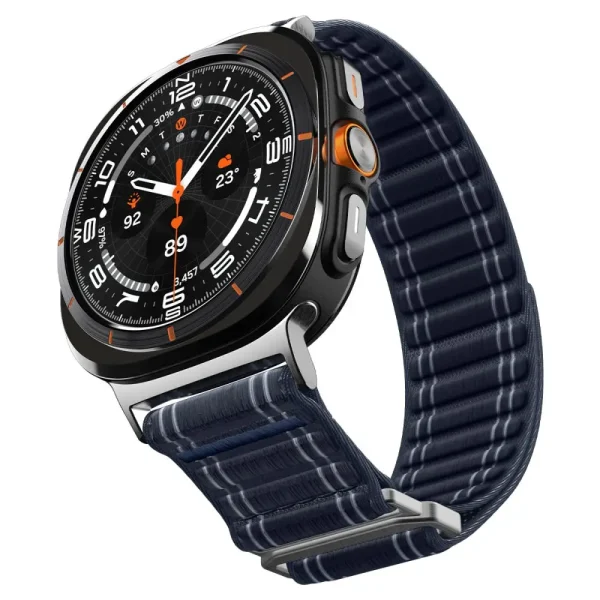 Spigen WBF0 Fabric Band Navy-Samsung Galaxy Watch Ultra 47mm (AMP10148) - Image 13
