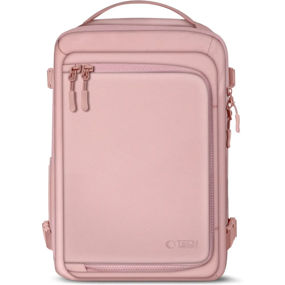 Σακίδιο Καμπίνας Ryanair / Wizz Air & Laptop 15.6″ Tech-Protect Defender S50 20L 40×20×25cm Dusty Pink - Image 2