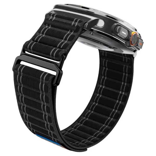 Spigen WBF0 Fabric Band Black-Samsung Galaxy Watch Ultra 47mm (AMP10146) - Image 6
