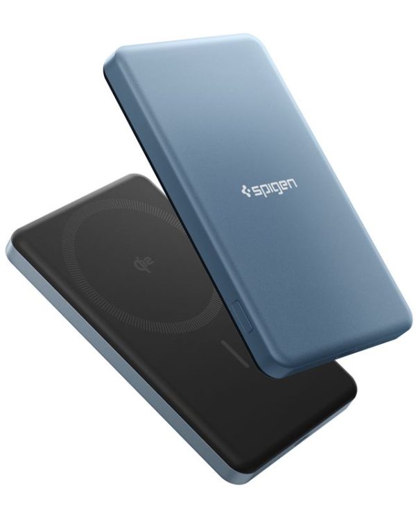 Spigen EA2205MQ Essential MagSafe Power Bank 5000mAh 22.5W Qi2 – Teal Blue (ABA10194) - Image 8