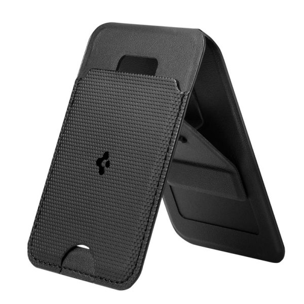 Spigen Slim Fold Stand MagSafe Wallet 1 Card Black (AFA10405) - Image 7