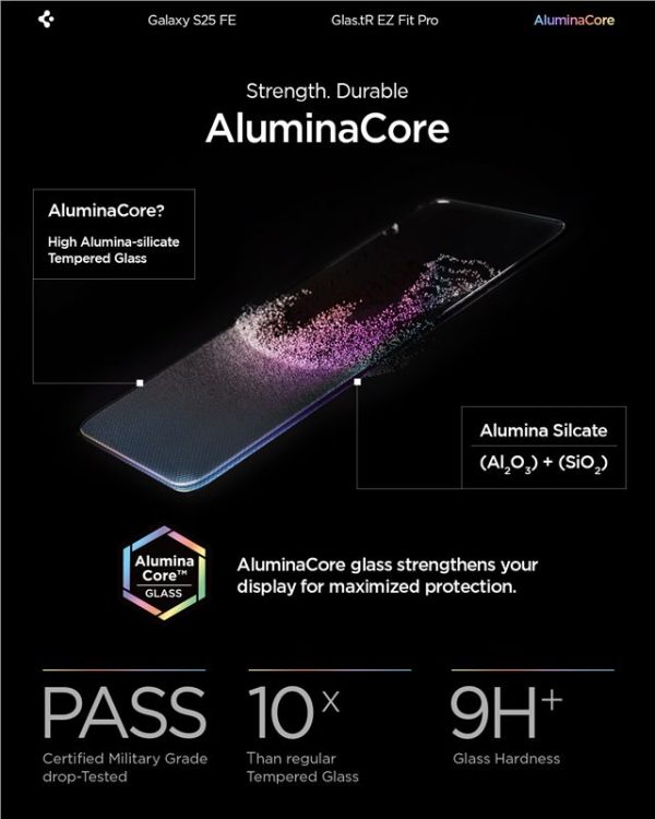 Spigen Glass tR EZ Fit Pro HD 1 Pack transparency-Samsung Galaxy S25 FE (AGL10203) - Image 10