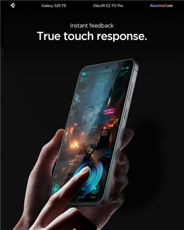 Spigen Glass tR EZ Fit Pro HD 1 Pack transparency-Samsung Galaxy S25 FE (AGL10203) - Image 3