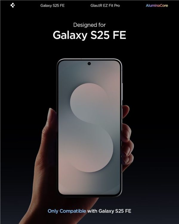 Spigen Glass tR EZ Fit Pro HD 1 Pack transparency-Samsung Galaxy S25 FE (AGL10203) - Image 9