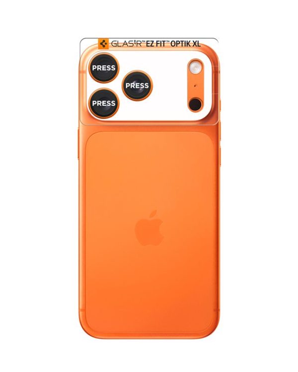 Spigen Glass tR EZ Fit Optik Pro XL 1 Pack Orange-Apple iPhone 17 Pro (AGL10645) - Image 17