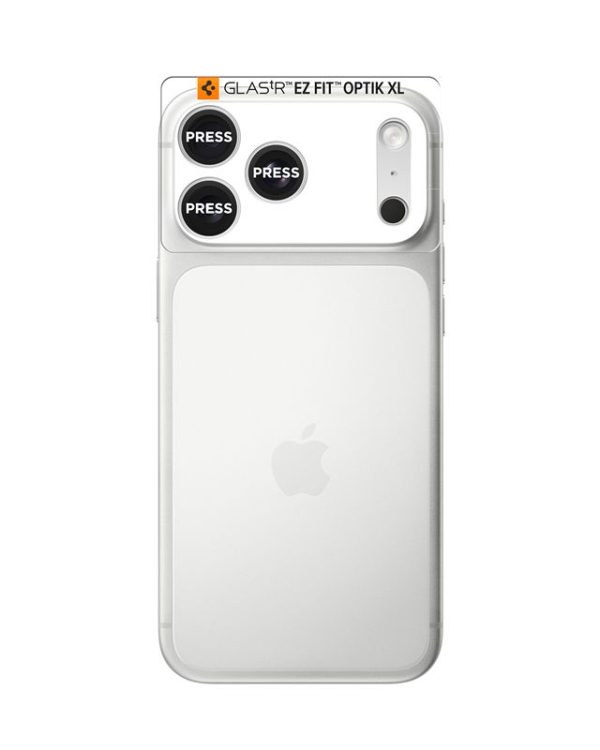 Spigen Glass tR EZ Fit Optik Pro XL 1 Pack Silver-Apple iPhone 17 Pro (AGL10647) - Image 14