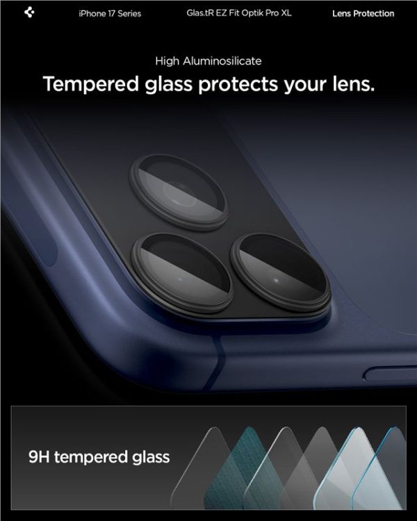 Spigen Glass tR EZ Fit Optik Pro XL 1 Pack Black-Apple iPhone 17 Pro Max (AGL10649) - Image 14
