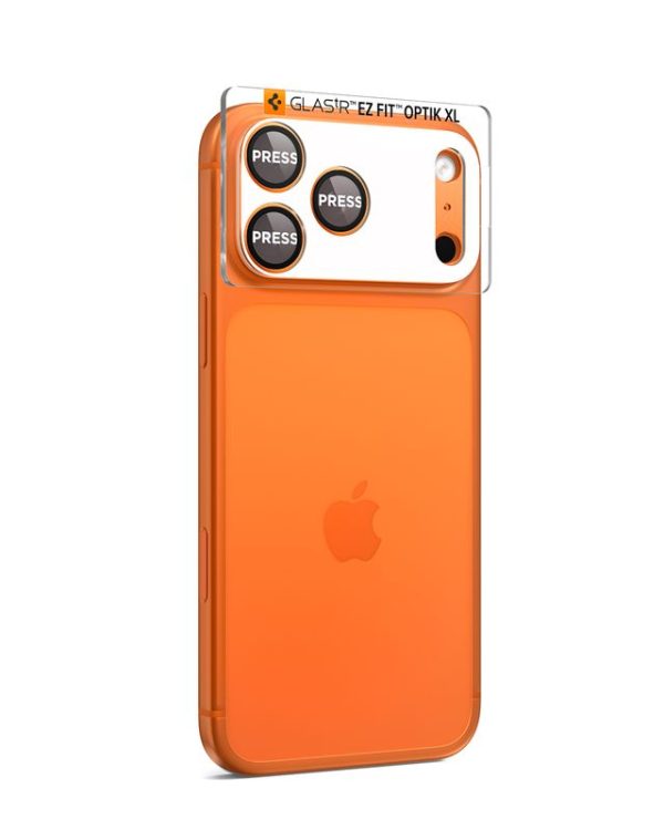 Spigen Glass tR EZ Fit Optik Pro XL 1 Pack Orange-Apple iPhone 17 Pro Max (AGL10650) - Image 10
