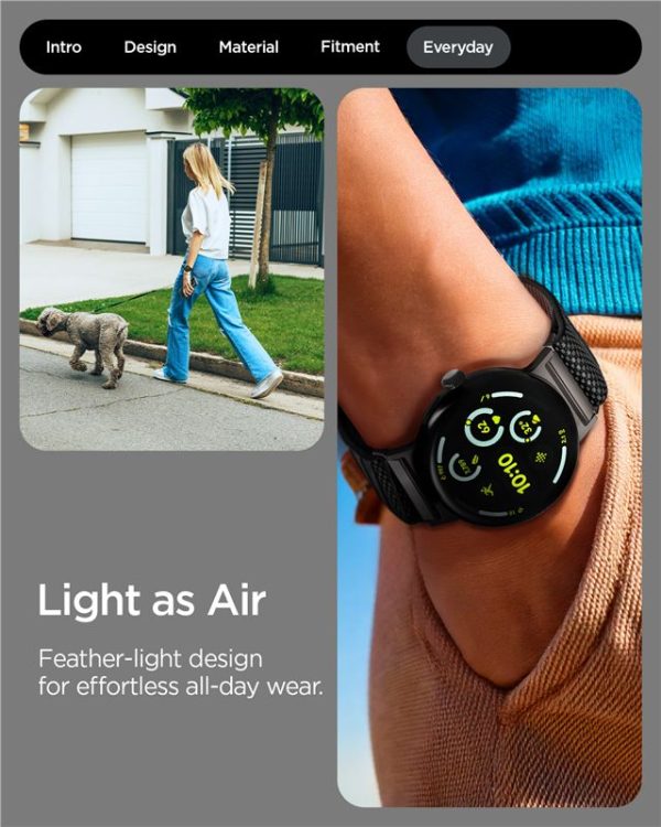 Spigen Lite Fit X Band black-Google Pixel Watch 4/3/2/1 41mm (AMP09482) - Image 6