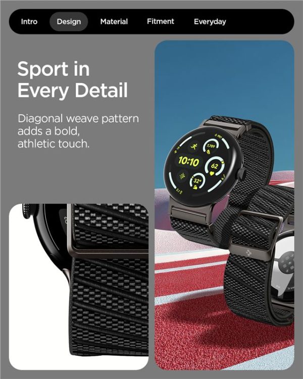 Spigen Lite Fit X Band black-Google Pixel Watch 4/3 45mm (AMP09487) - Image 4