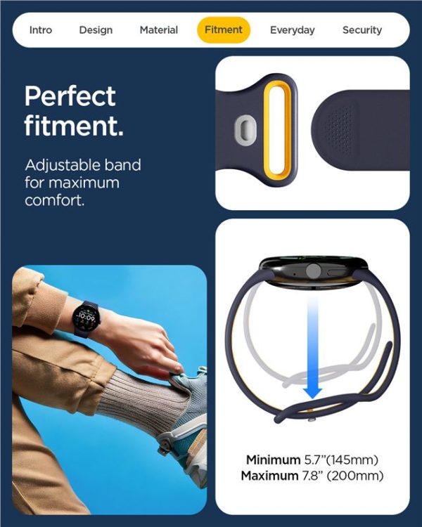 Spigen Nano Pop Band blueberry navy-Google Pixel Watch 4/3 45mm (AMP09490) - Image 4