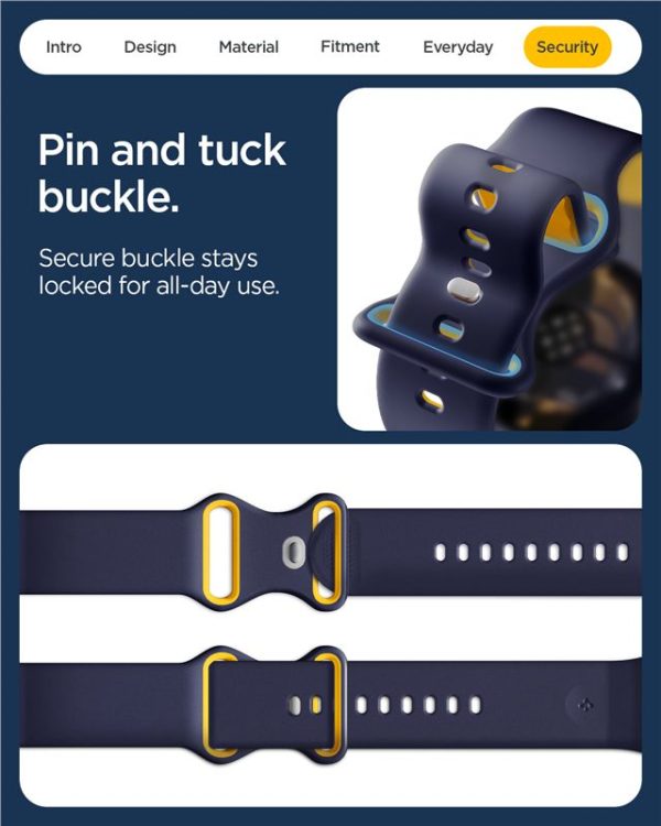 Spigen Nano Pop Band blueberry navy-Google Pixel Watch 4/3 45mm (AMP09490) - Image 6