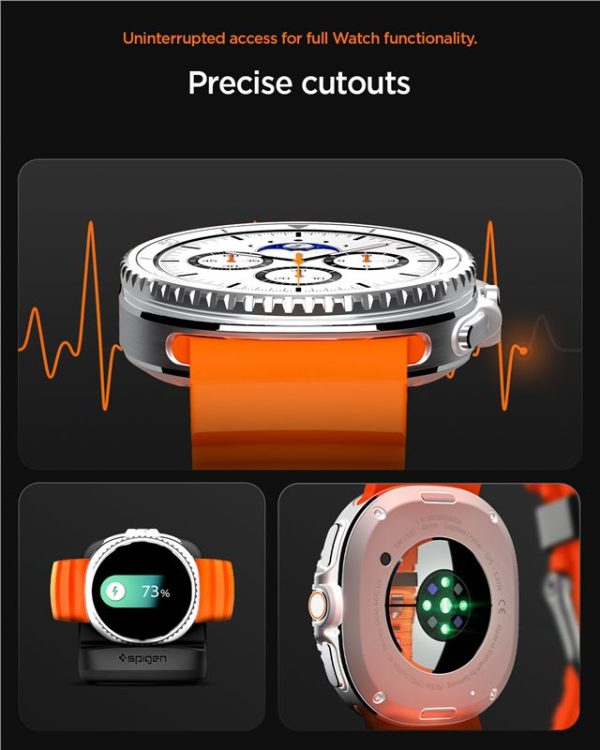 Spigen Silicone Band orange-Samsung Galaxy Watch 8 46/44/40mm (AMP10152) - Image 10