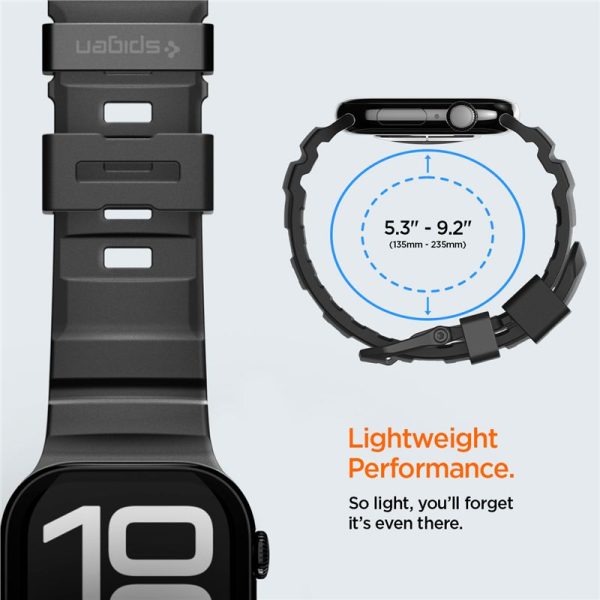 Spigen Silicone Band black-Apple Watch 49/46/45/44mm (AMP10508) - Image 5